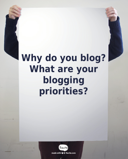 Why Blog
